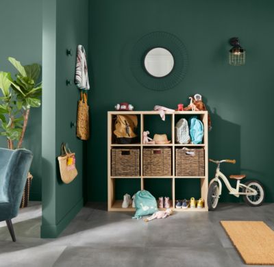 Boîte de rangement carrée en feutrine Mixxit coloris noir
