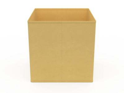 Boîte de rangement carrée en textile Mixxit coloris moutarde