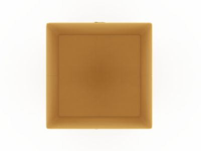 Boîte de rangement carrée en textile Mixxit coloris moutarde