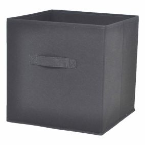 Lot De 12 Cubes De Rangement En Tissu L.31 X H. 15 Cm - Gris Foncé