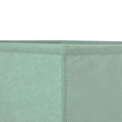 Boîte de rangement carrée en textile Mixxit coloris vert clair