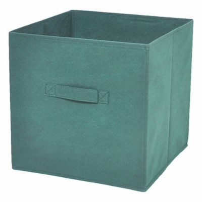 Boîte de rangement rectangulaire en tissu tressé Mixxit coloris gris