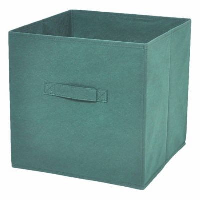 Boîte de rangement carrée en plastique Mixxit coloris blanc brillant
