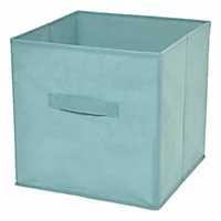 Boîte de rangement carrée en textile Mixxit coloris vert