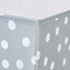 Boîte de rangement carrée en textile Mixxit motif à pois