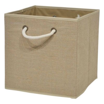 Boîte de rangement carrée en toile de jute Mixxit Castorama