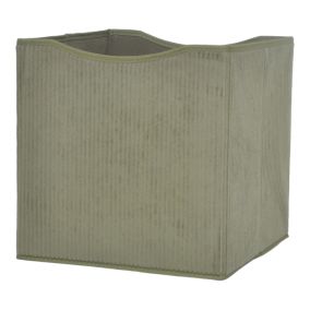 Boîte de rangement carrée en velours Mixxit coloris kaki