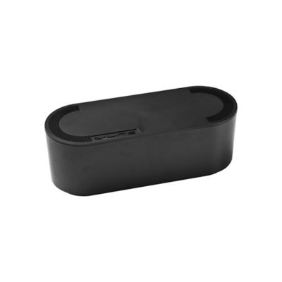 Boîte de rangement de câbles noir D-Line L. 325 x l. 125 mm, bloc 4 prises