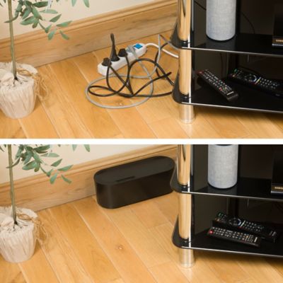 CIYODO Boîte De Rangement Câbles Bureau - Organiseur Prises Et Fils En Plastique