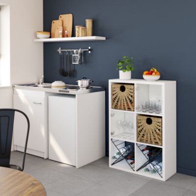 Boîte de rangement en fibre naturelle Mixxit coloris beige
