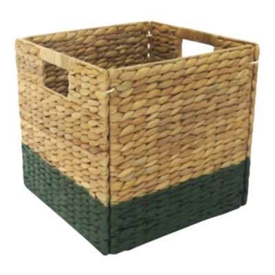 Boîte de rangement en fibre naturelle Mixxit coloris vert