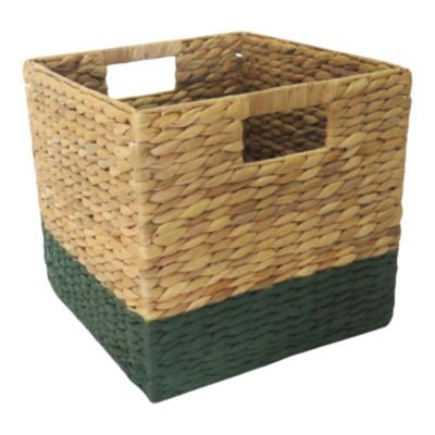 Boîte de rangement en fibre naturelle Mixxit coloris vert