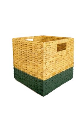 Boîte de rangement en fibre naturelle Mixxit coloris vert