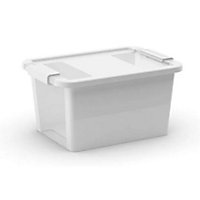 Boîte de rangement en plastique blanc Bi Box 11 L