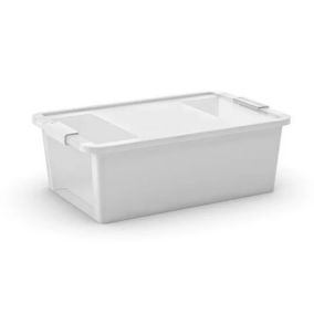 Boîte de rangement en plastique blanc Bi Box 26 L