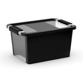 Boîte de rangement en plastique noir Bi Box 11 L