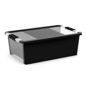 Boîte de rangement en plastique noir Bi Box 26 L
