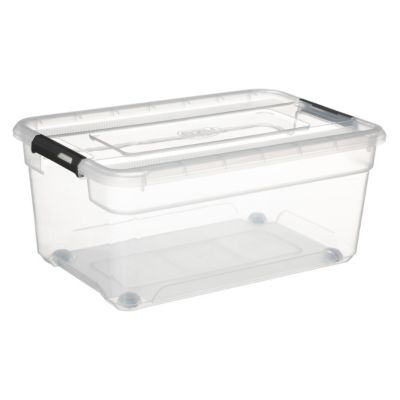 Petite Boite De Rangement Plastique Transparent Avec Couvercle Rabattable (Lot De 24) – L11,5 X