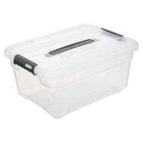 Boîte de rangement en plastique transparent Solutions 13 L