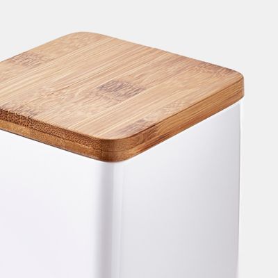 Boîte de rangement GoodHome Budu avec couvercle bambou, 3 pièces