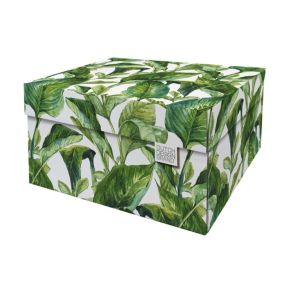 Boite de rangement Green Leaves 39,5x32x21cm en Carton - Dutch Design Brand