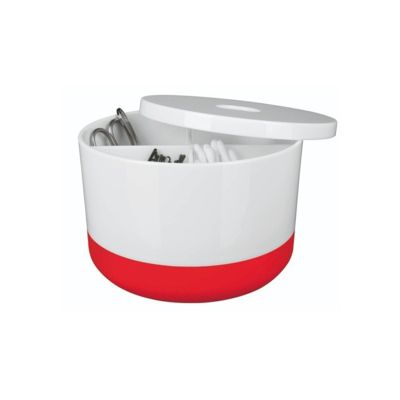 Boite De Rangement Multi-box PS MOJI Blanc & Rouge Spirella