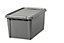 Boîte de rangement plastique avec couvercle Recycler Smartstore 47 L coloris gris