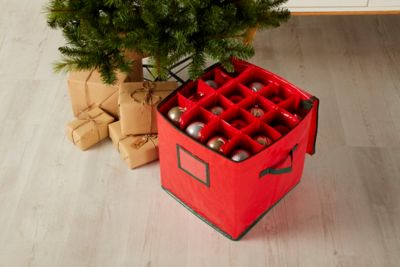 Boîte de rangement pour boules de Noël, 30 x 30 x 15 cm, Home Styling  Collection