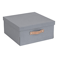 Boîte de rangement rectangulaire avec couvercle Mixxit coloris gris