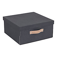 Boîte de rangement rectangulaire avec couvercle Mixxit coloris noir