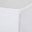 Boîte de rangement rectangulaire en textile Mixxit coloris blanc