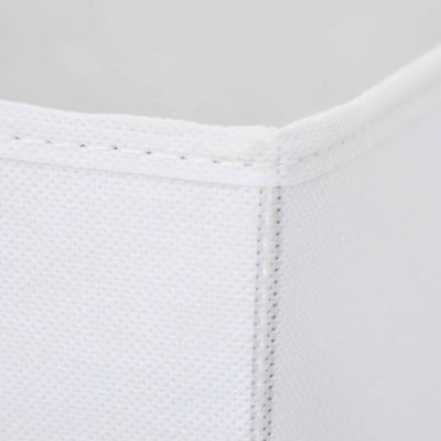 Boîte de rangement rectangulaire en textile Mixxit coloris blanc