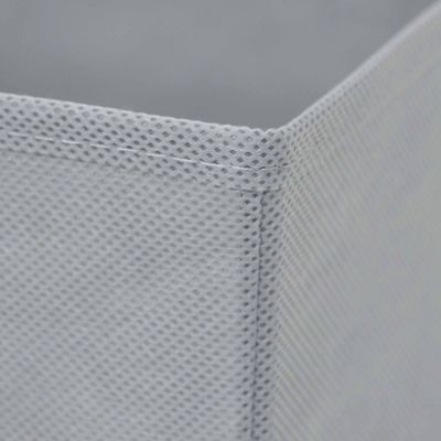 Boîte de rangement rectangulaire en textile Mixxit coloris gris clair