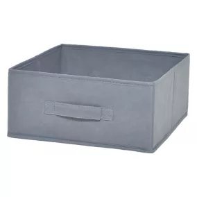 Boîte de rangement rectangulaire en textile Mixxit coloris gris foncé