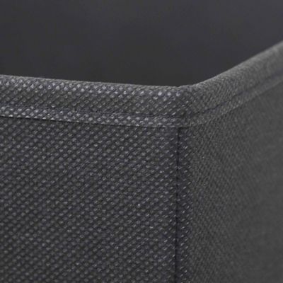 Boîte de rangement rectangulaire en textile Mixxit coloris noir
