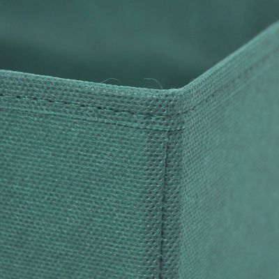 Boîte de rangement rectangulaire en textile Mixxit coloris vert