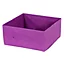 Boîte de rangement rectangulaire en textile Mixxit coloris violet