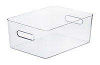 Boîte de rangement réctangulaire transparente SmartStore Compact Clear taille L