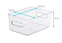 Boîte de rangement réctangulaire transparente SmartStore Compact Clear taille M