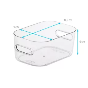 Boîte de rangement réctangulaire transparente SmartStore Compact Clear taille XS