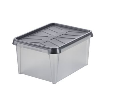 Boîte de rangement rectangulaire transparente SmartStore Dry 34 L