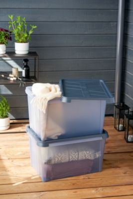 Boîte de rangement rectangulaire transparente SmartStore Dry 45 L