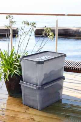 Boîte de rangement rectangulaire transparente SmartStore Dry 45 L