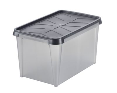 Boîte de rangement rectangulaire transparente SmartStore Dry 55 L
