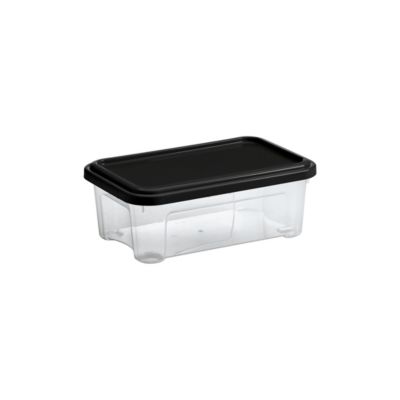 Boîte de rangement Tontarelli Combi Box 2,5 L couvercle noir vendue par 5 pièces