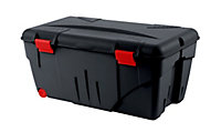 Boîte de rangement Trafic 110L noir et rouge