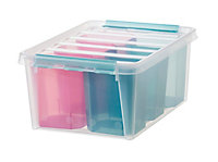 Boîte de rangement transparent avec 6 compartiments Smartstore Colour