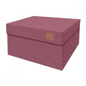 Boite de rangement Velvet Violet 39,5x32x21cm Carton Dutch Design Brand