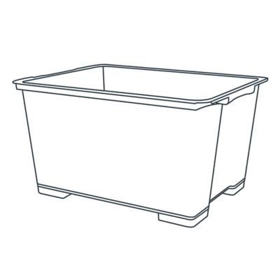 Boîte en plastique 138 L Kaze transparent