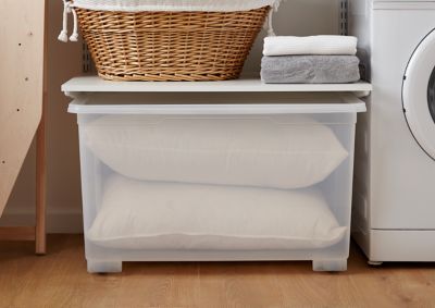 Boîte en plastique 138 L Kaze transparent